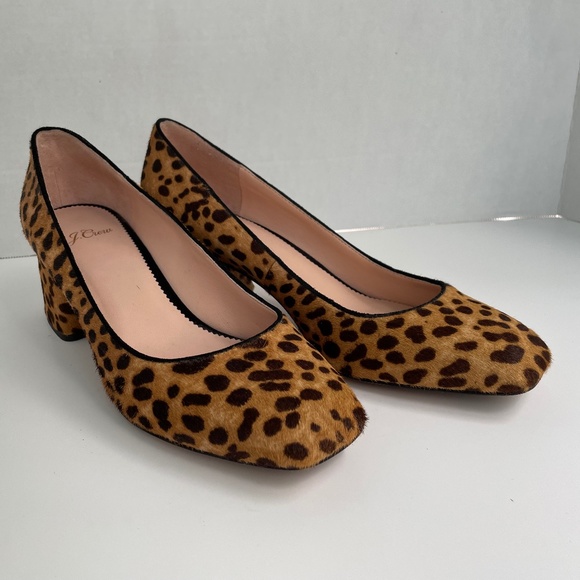 J. Crew Leopard Print Heels - Picture 1 of 3
